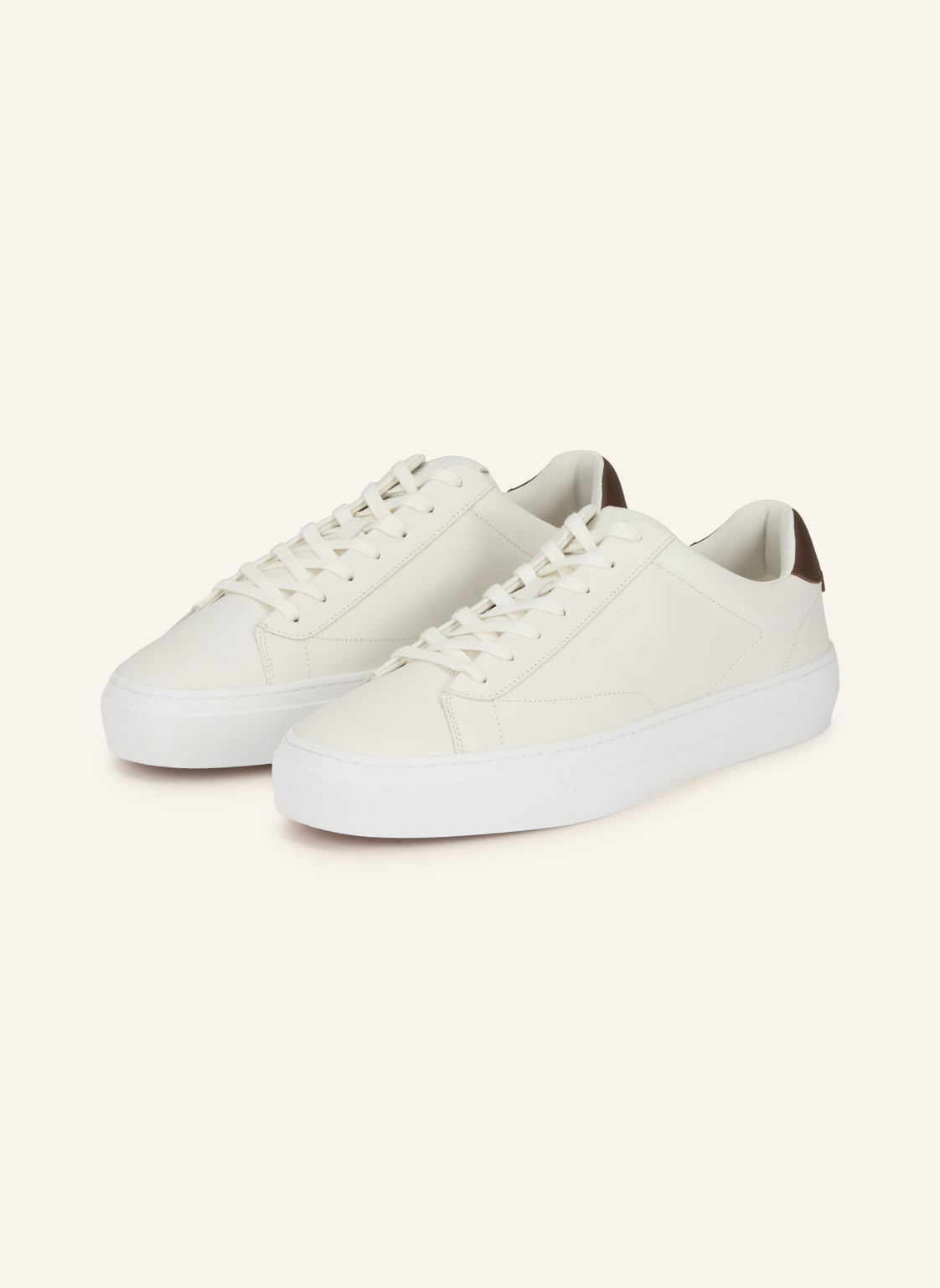 Produktový obrázek Tommy Hilfiger Tommy Hilfiger Sneakersy bílá / tmavě hnědá