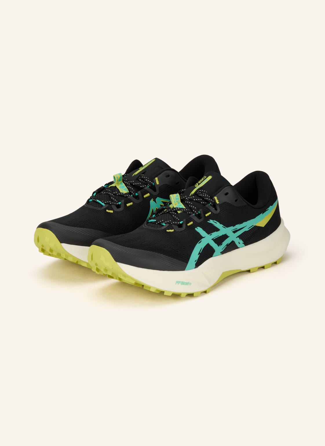 Produktový obrázek ASICS Asics Boty Na Trailový Běh Fuji Lite 6 černá / krémová / zelená