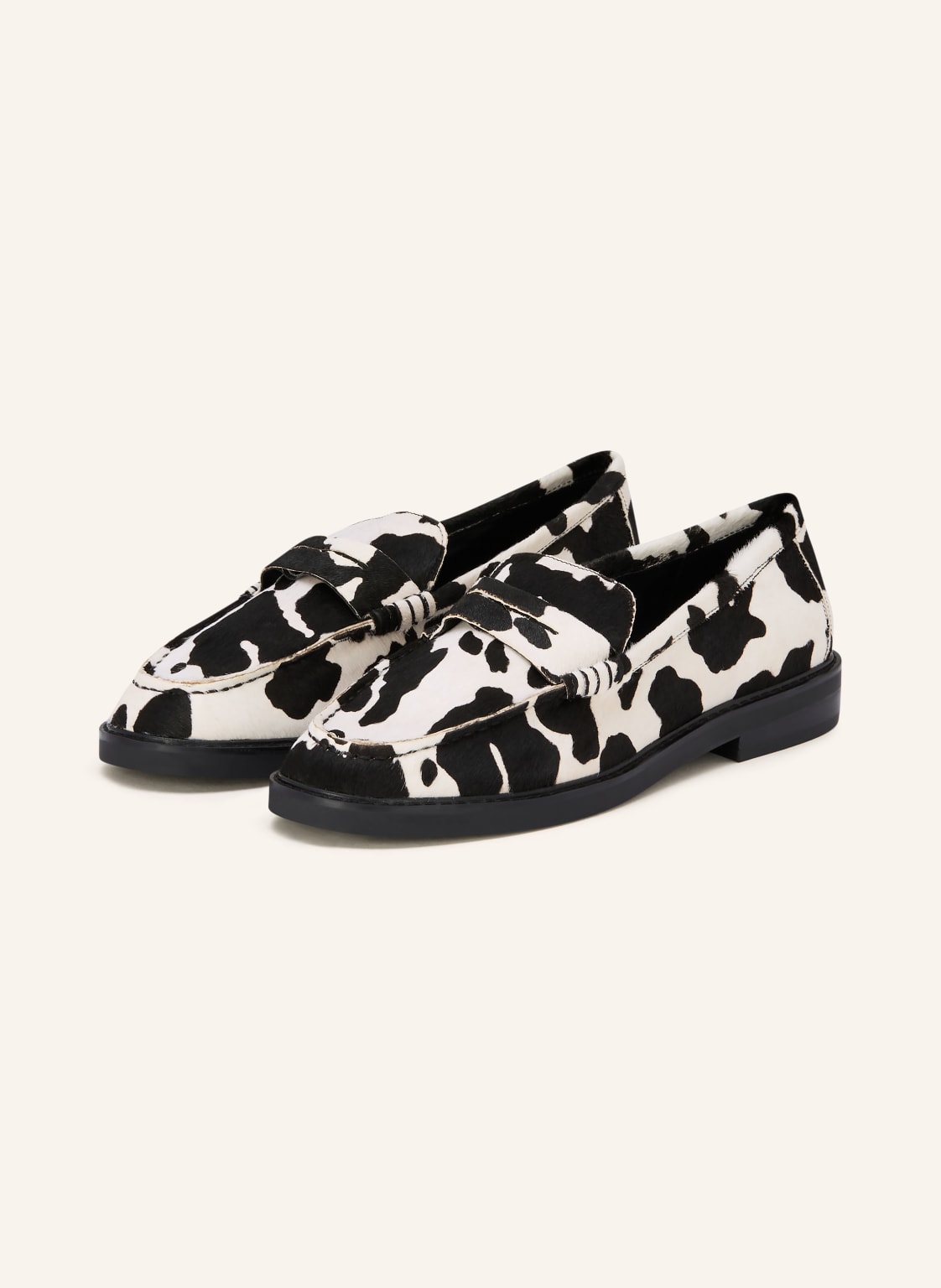 Produktový obrázek Steve Madden Steve Madden Penny Mokasíny Adison černá / bílá