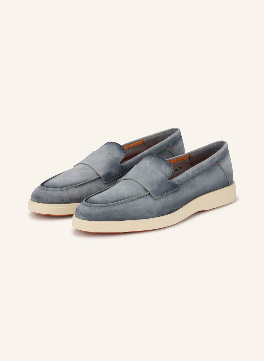Produktový obrázek Santoni Santoni Mokasíny Revolve černošedá / oranžová