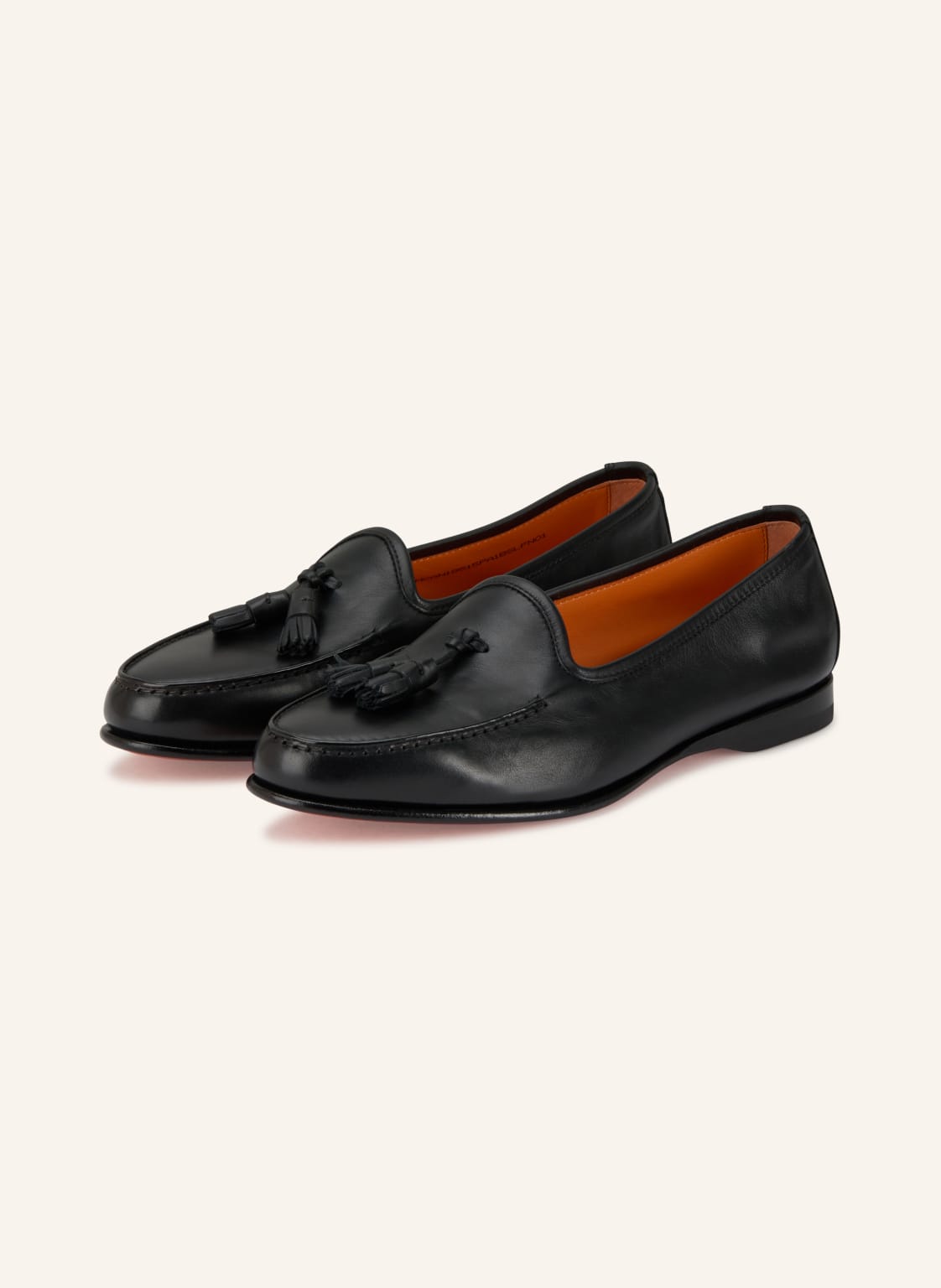 Produktový obrázek Santoni Santoni Pantofle Andrea černá / oranžová