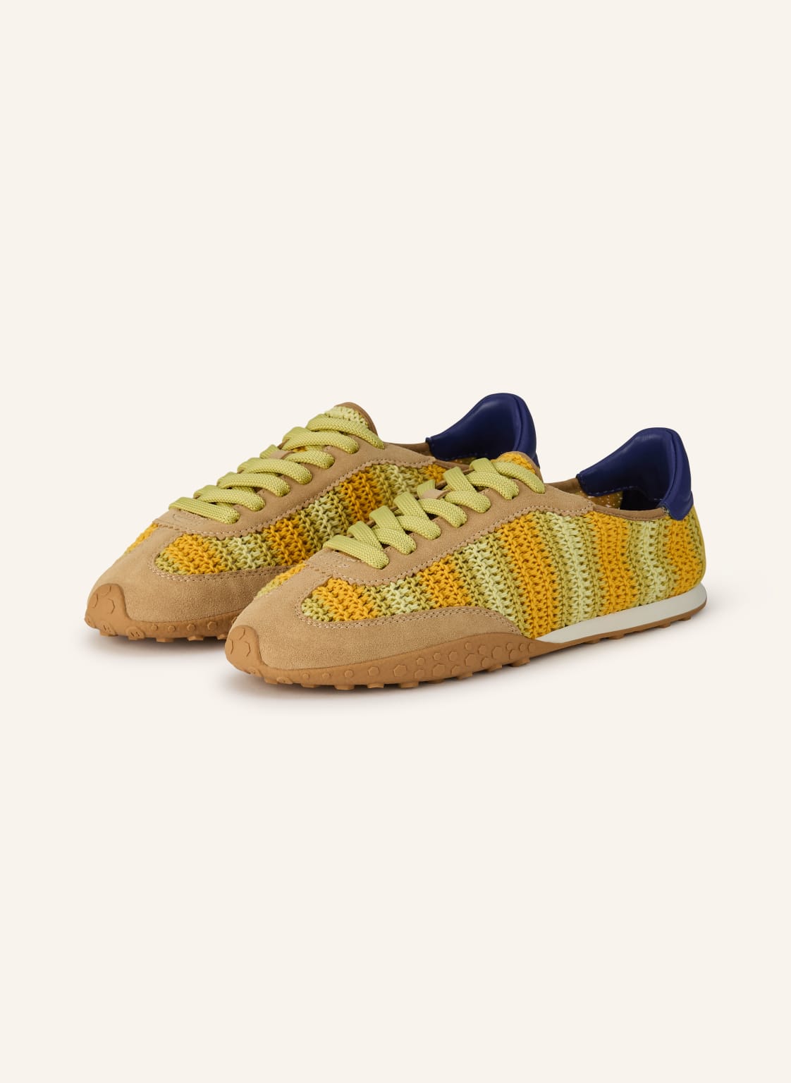 Produktový obrázek HOFF Hoff Tenisky Bridge Woven tmavě žlutá / světle zelená / modrá