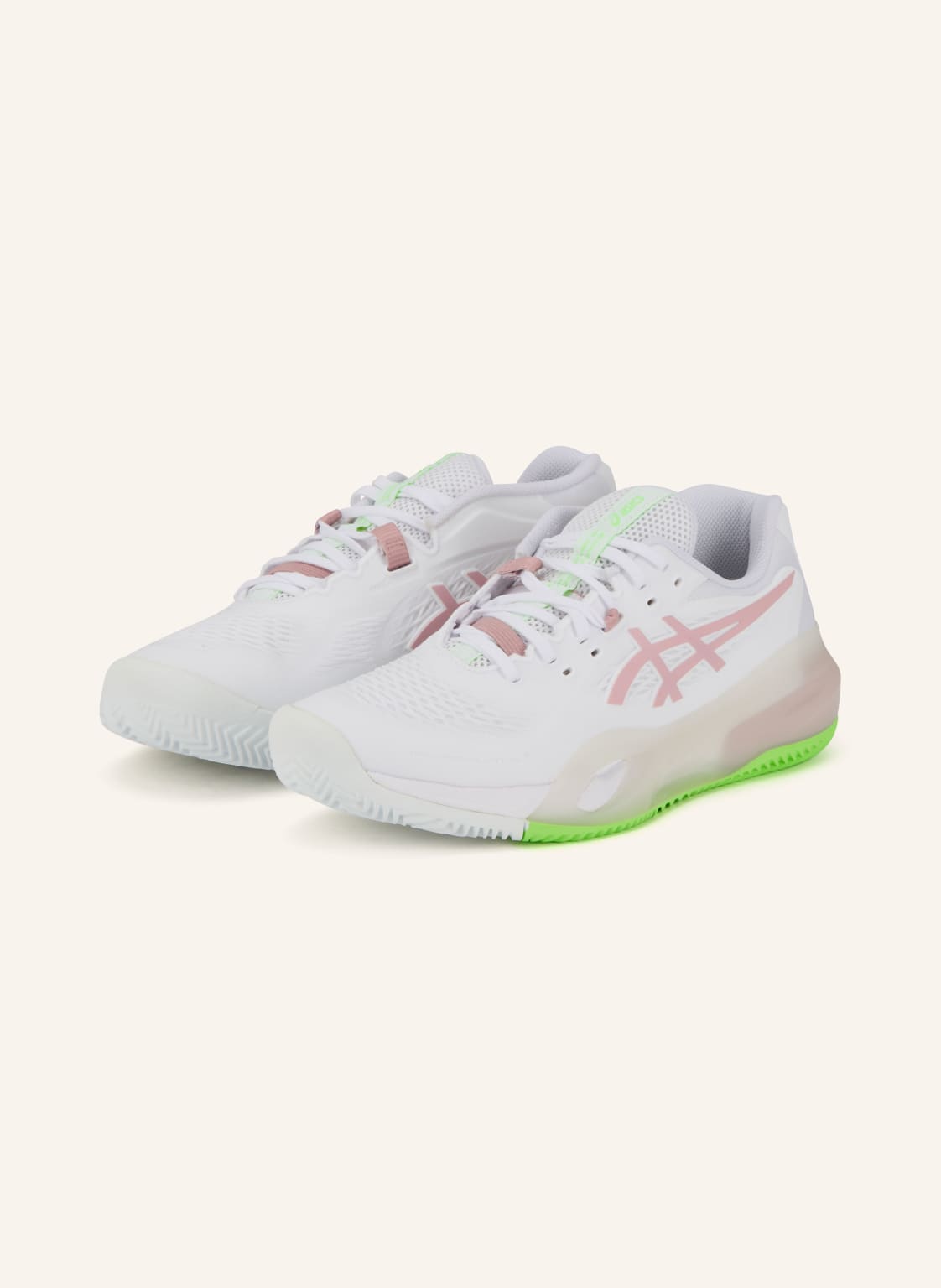 Produktový obrázek ASICS Asics Tenisové Boty Gel-Resolution X Clay bílá / starorůžová / neonově zelená