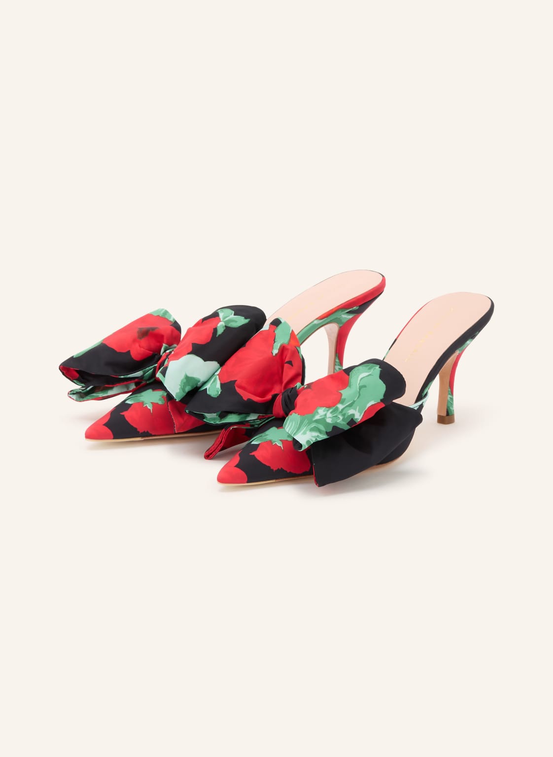 Produktový obrázek LOEFFLER RANDALL Loeffler Randall Pantofle Margot černá / červená / zelená