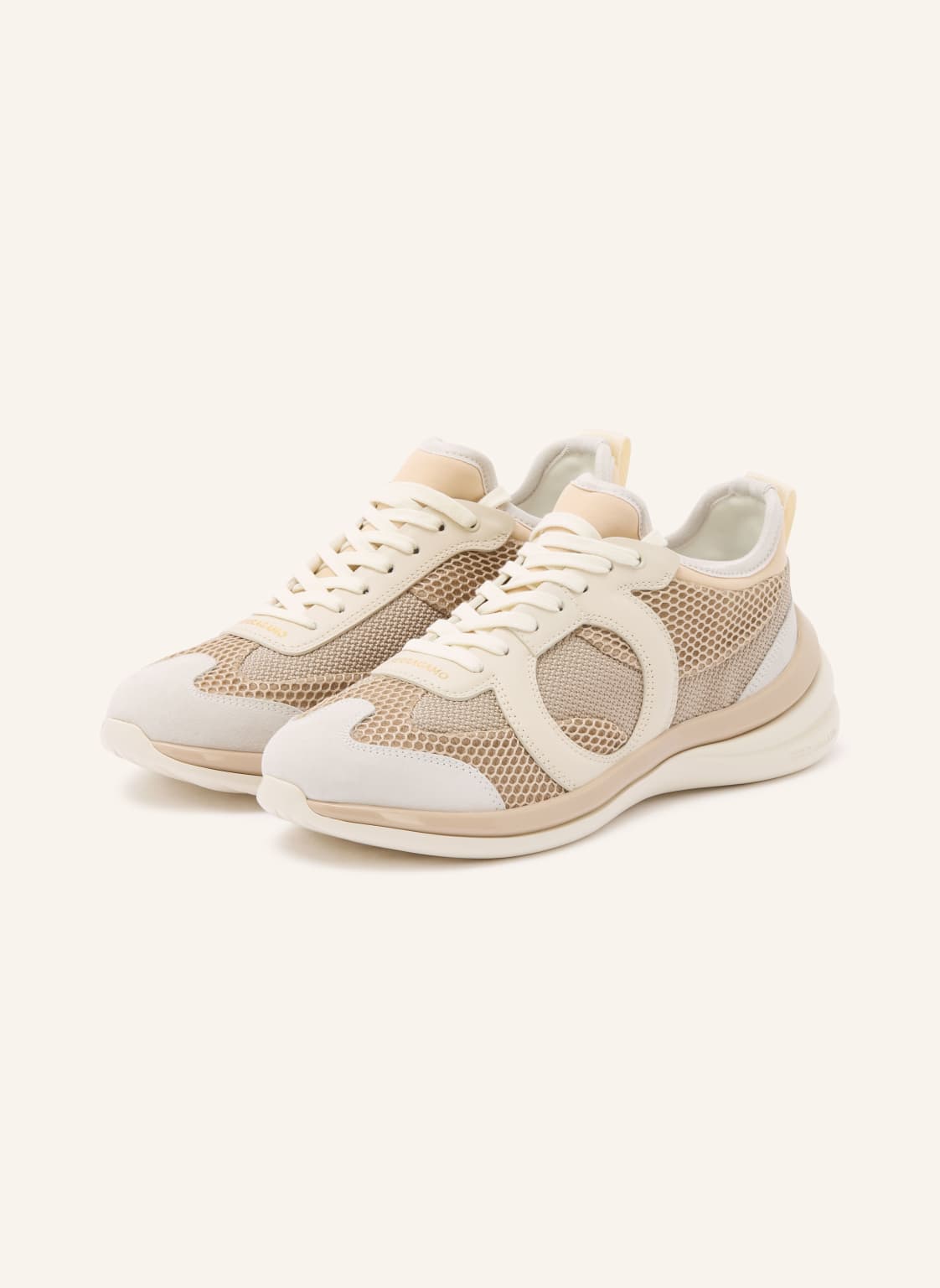 Produktový obrázek FERRAGAMO Ferragamo Tenisky Timothe béžová / krémová
