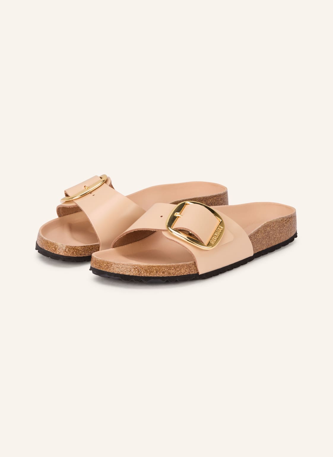 Produktový obrázek Birkenstock Birkenstock Pantofle Madrid Big Buckle světle hnědá