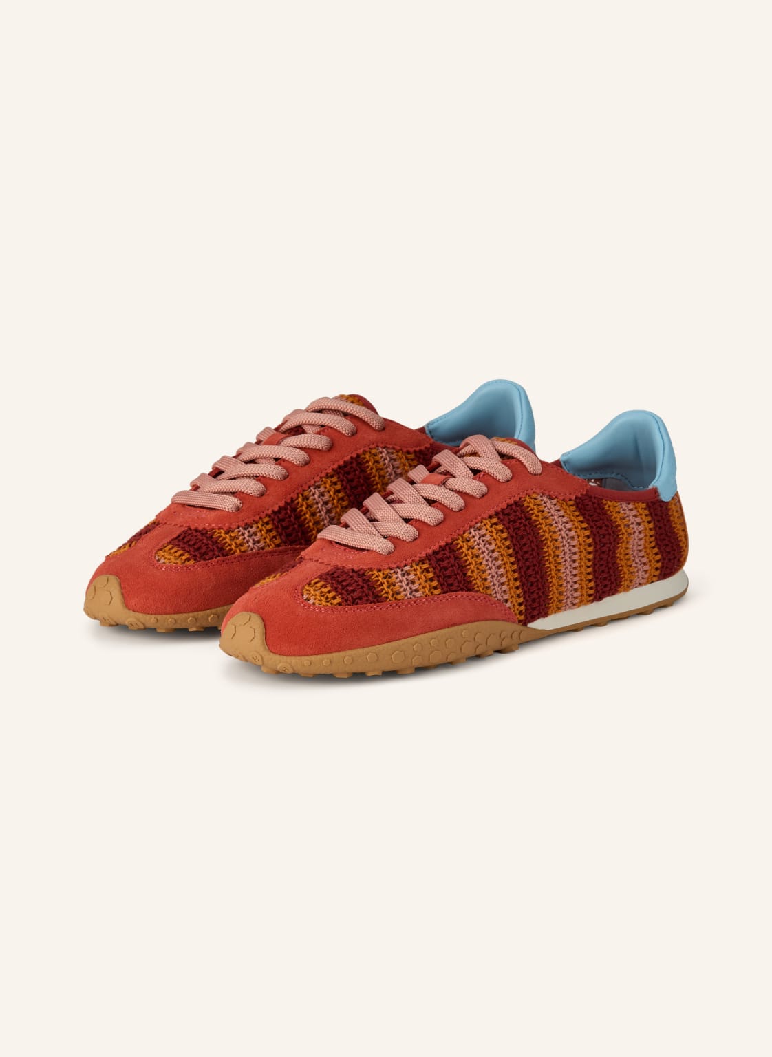 Produktový obrázek HOFF Hoff Tenisky Bridge Woven červená / tmavě červená / oranžová