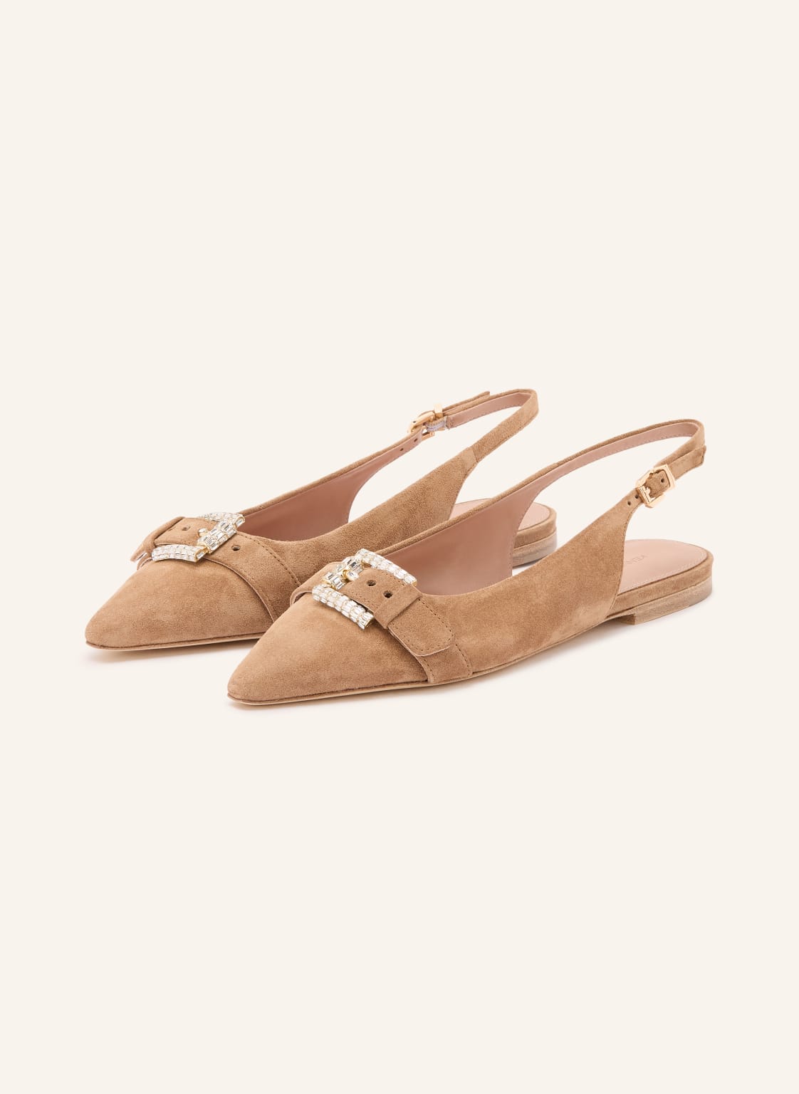 Produktový obrázek Kennel & Schmenger Kennel & Schmenger Slingballerinas Nika S Ozdobnými Kameny světle hnědá