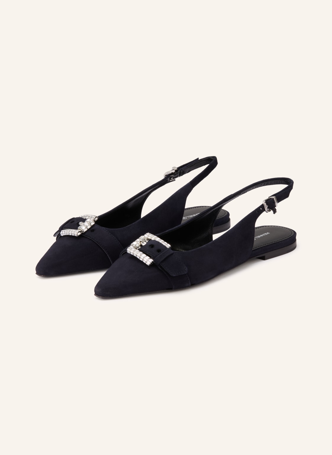 Produktový obrázek Kennel & Schmenger Kennel & Schmenger Slingballerinas Nika S Ozdobnými Kameny tmavě modrá / stříbrná