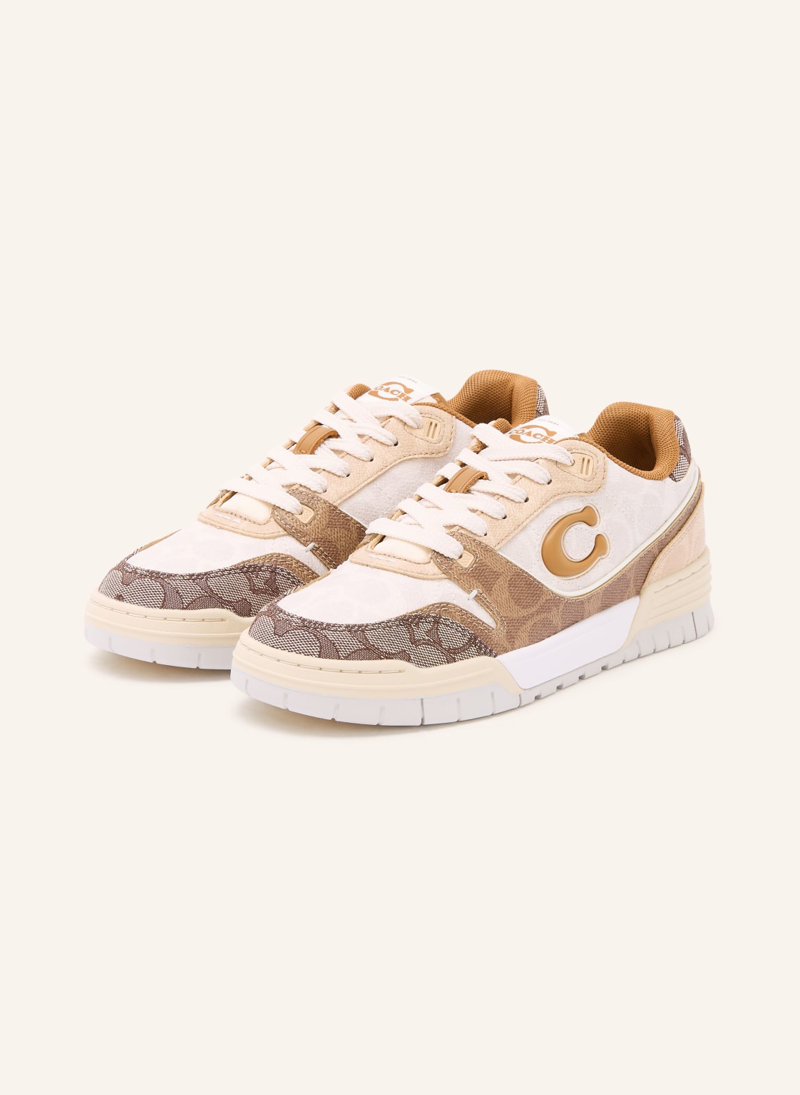 Produktový obrázek Coach Coach Tenisky Soho krémová / světle hnědá / hnědá