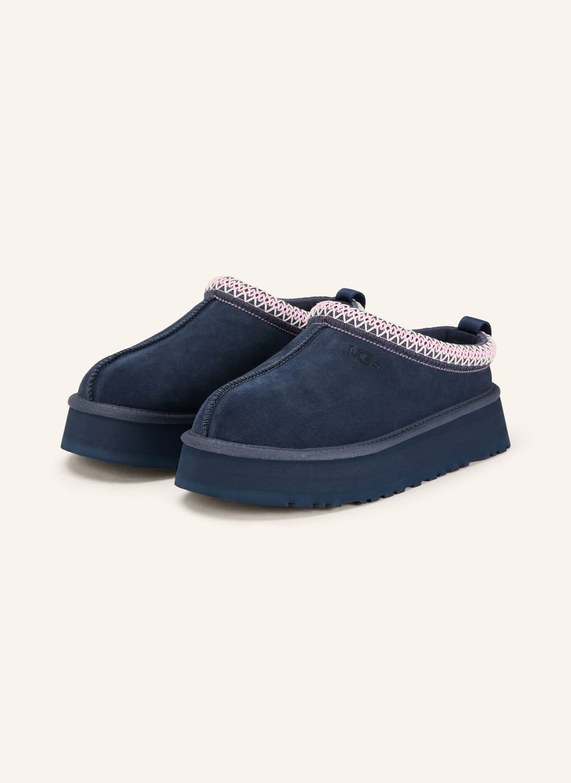 Produktový obrázek Ugg Ugg Pantofle Na Platformě Tazz tmavě modrá / růžová