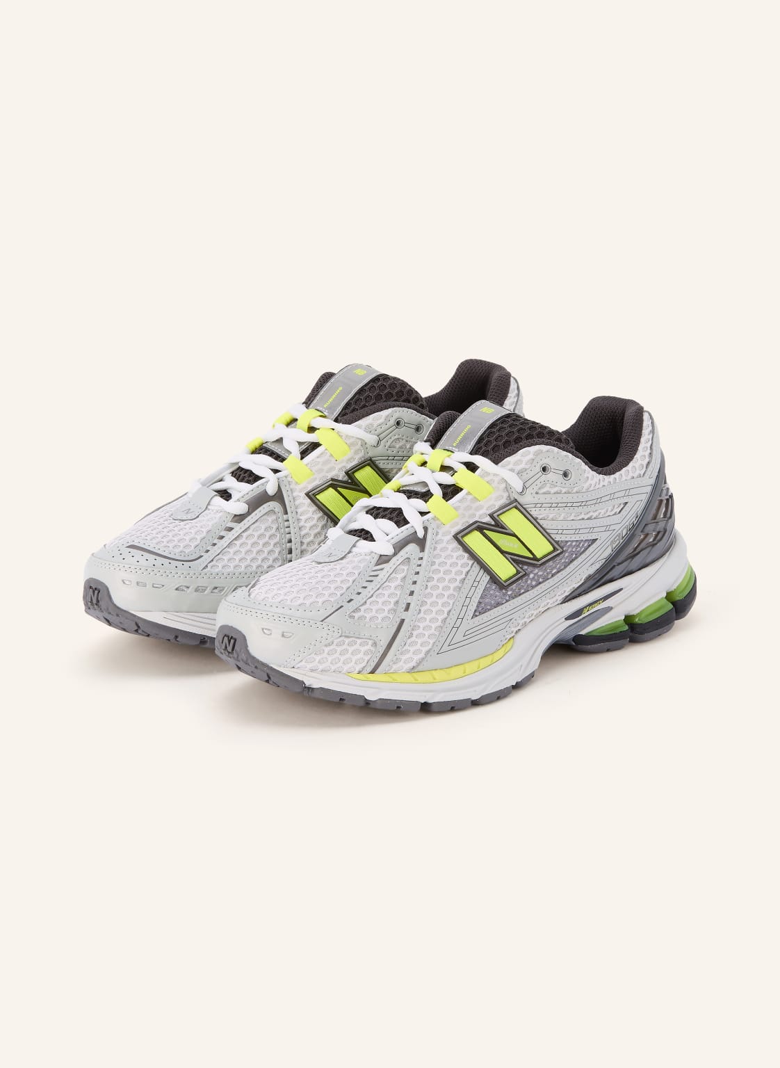 Produktový obrázek New Balance New Balance Teniska 1906r šedá / stříbrná / neonově žlutá