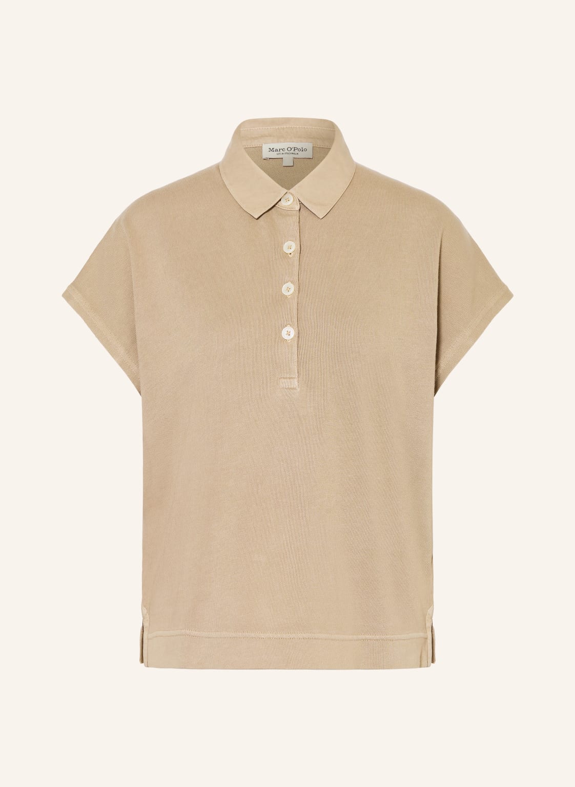 Marc O’polo Strick-Poloshirt beige