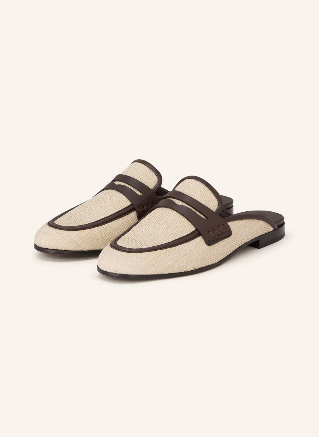 Produktový obrázek BRUNELLO CUCINELLI Brunello Cucinelli Mules světle hnědá / tmavě hnědá