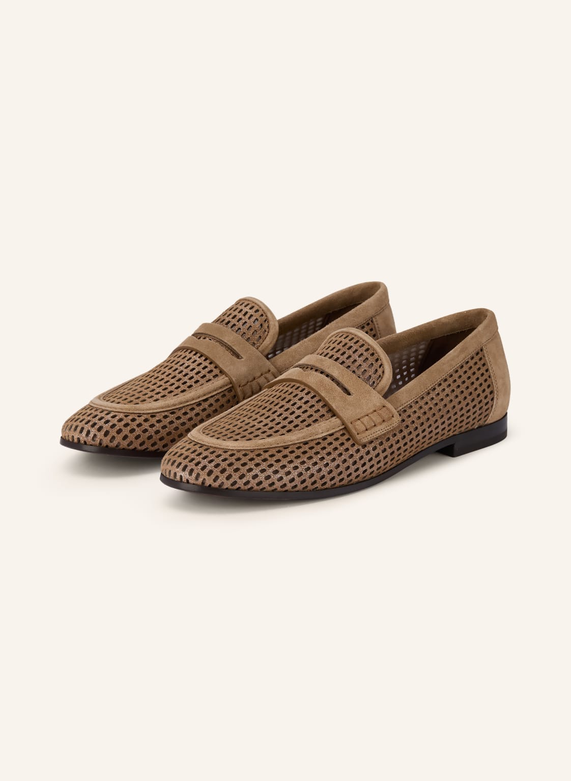 Produktový obrázek BRUNELLO CUCINELLI Brunello Cucinelli Penny Loafers S Výřezy hnědá