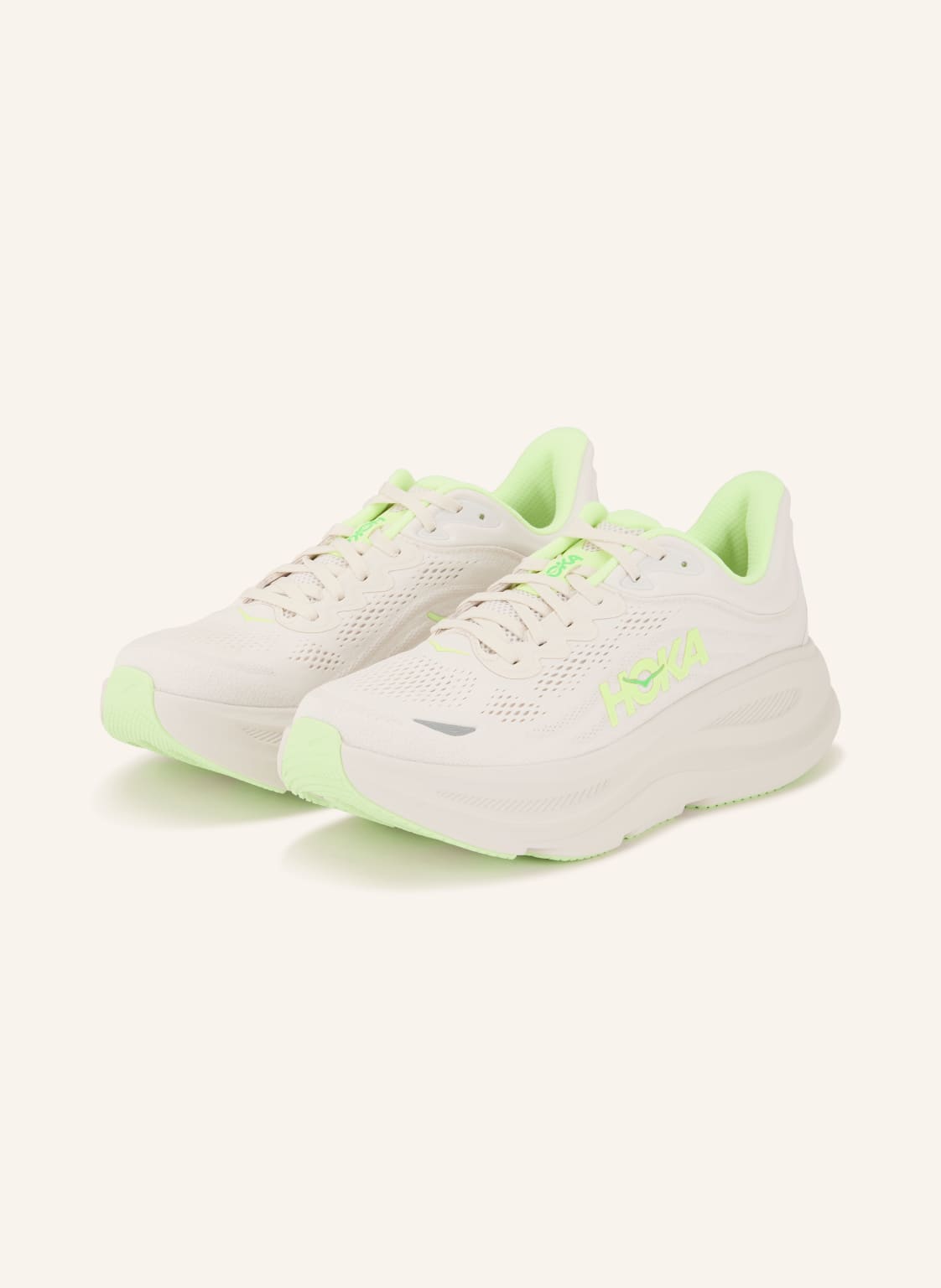 Produktový obrázek HOKA Hoka Běžecké Boty Bondi 9 světle šedá / neonově žlutá