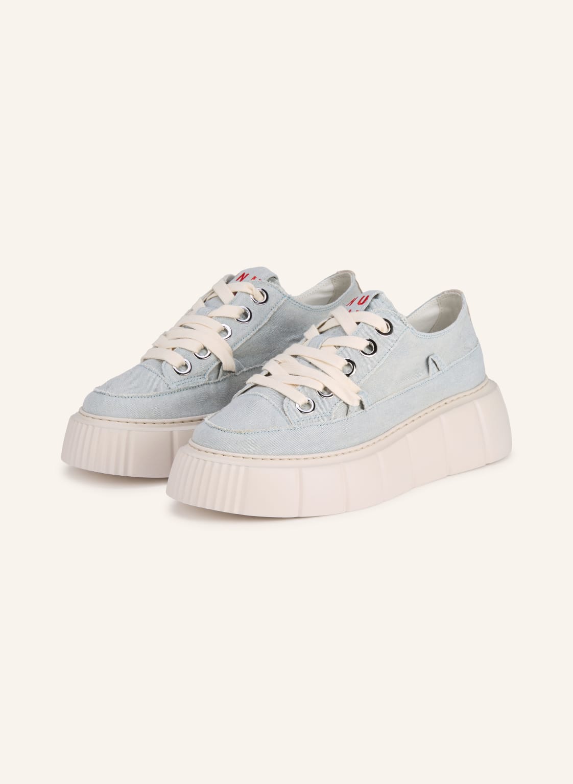Produktový obrázek INUIKII Inuikii Sneakersy Matilda Frayed Denim tmavě modrá