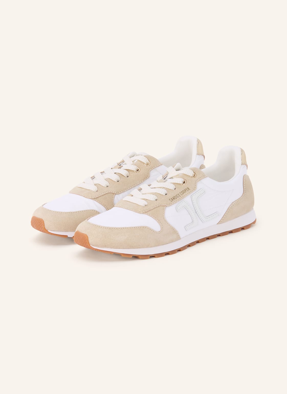 Produktový obrázek Candice Cooper Candice Cooper Sneakersy Plume 3 bílá / zlatá / béžová
