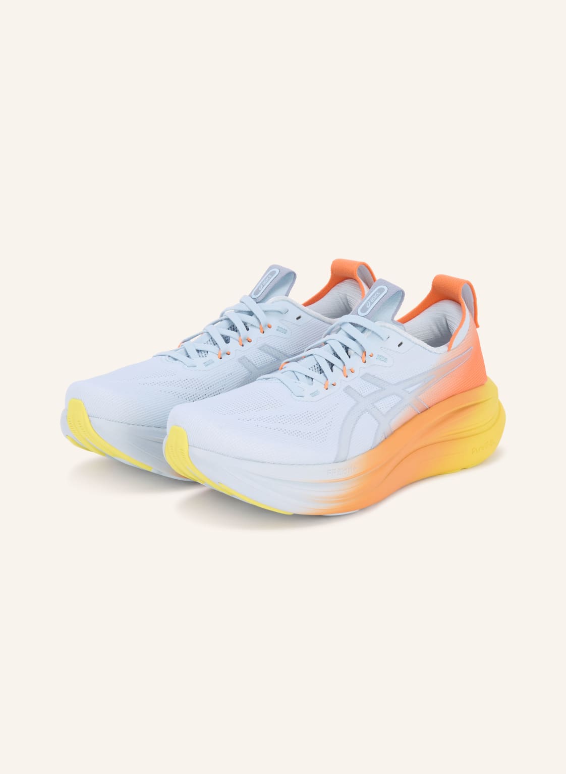 Produktový obrázek ASICS Asics Běžecké Boty Gel-Nimbus 28 černošedá / oranžová / tmavě žlutá