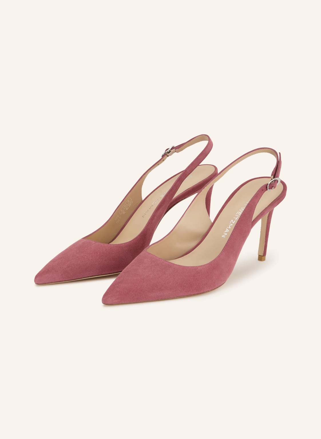 Produktový obrázek Stuart Weitzman Stuart Weitzman Lodičky S Páskem Stuart Power starorůžová / stříbrná