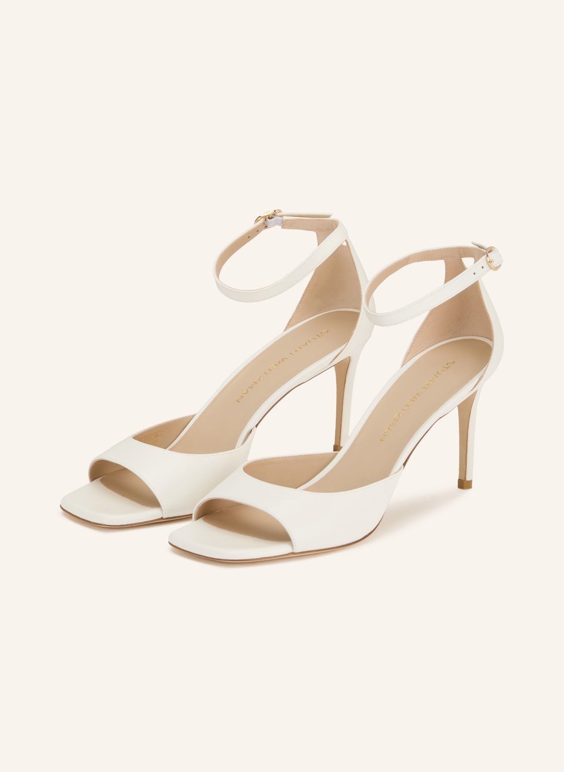 Produktový obrázek Stuart Weitzman Stuart Weitzman Sandály Nudistia bílá / zlatá