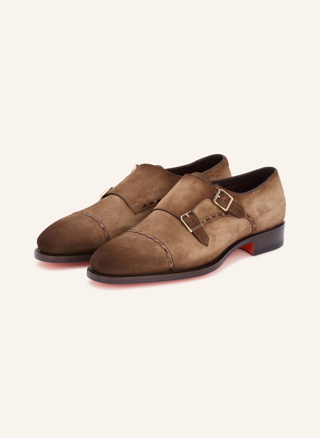 Produktový obrázek Santoni Santoni Dvojité Přezky Archie hnědá / zlatá