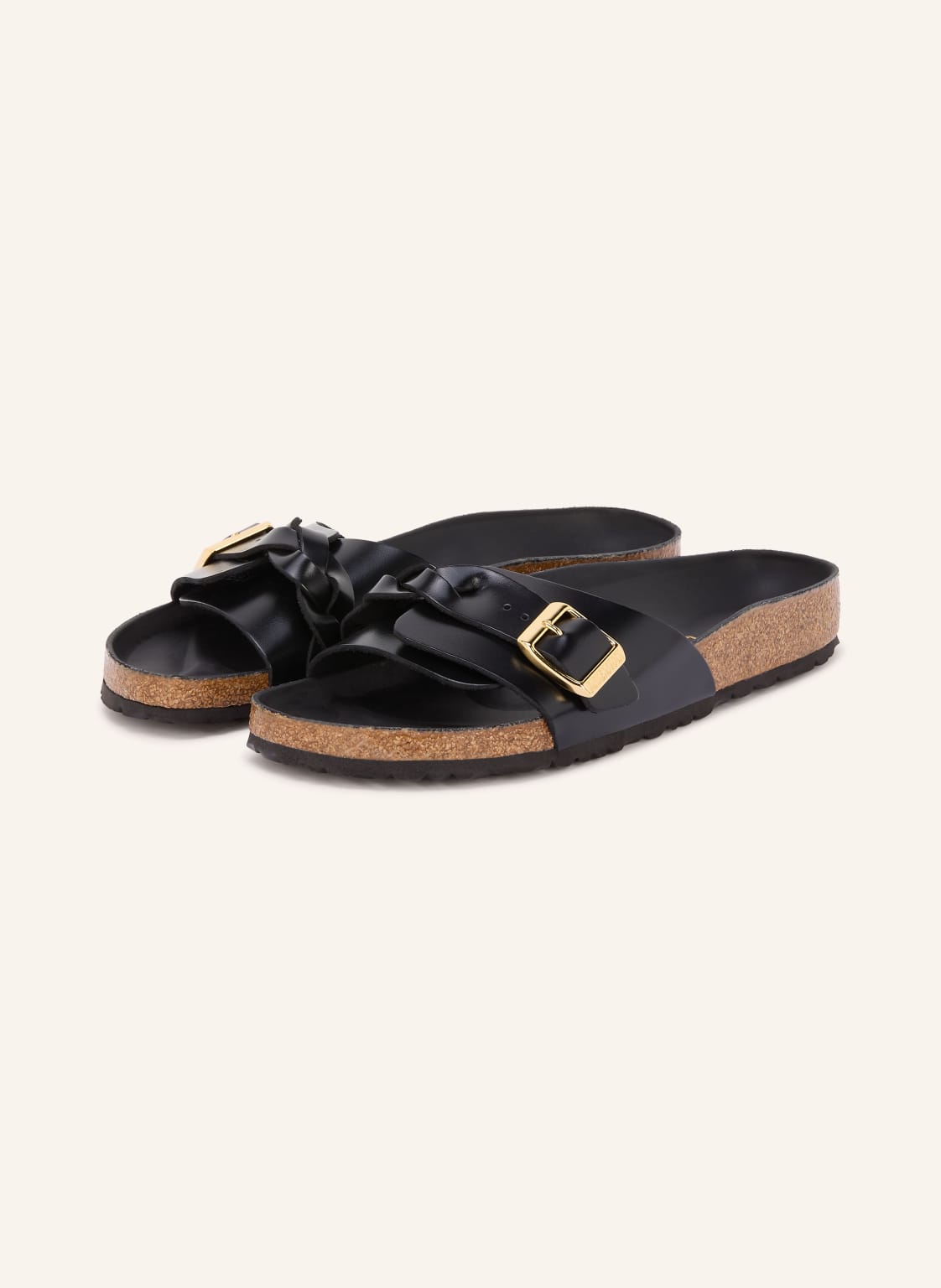 Produktový obrázek Birkenstock Birkenstock Pantofle Oita Braided černá / zlatá