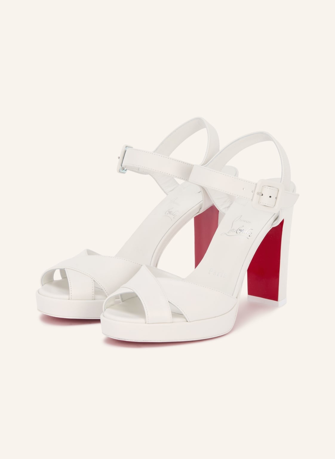 Produktový obrázek Christian Louboutin Christian Louboutin Sandály Cora 100 bílá