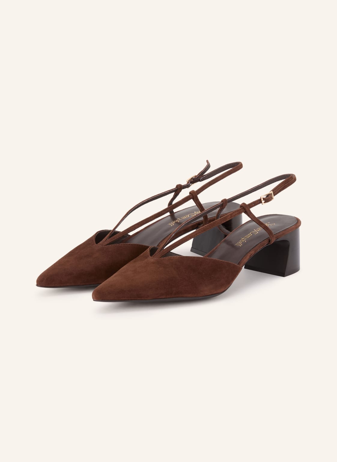 Produktový obrázek Jeffrey Campbell Jeffrey Campbell Lodičky Annemarie tmavě hnědá / zlatá