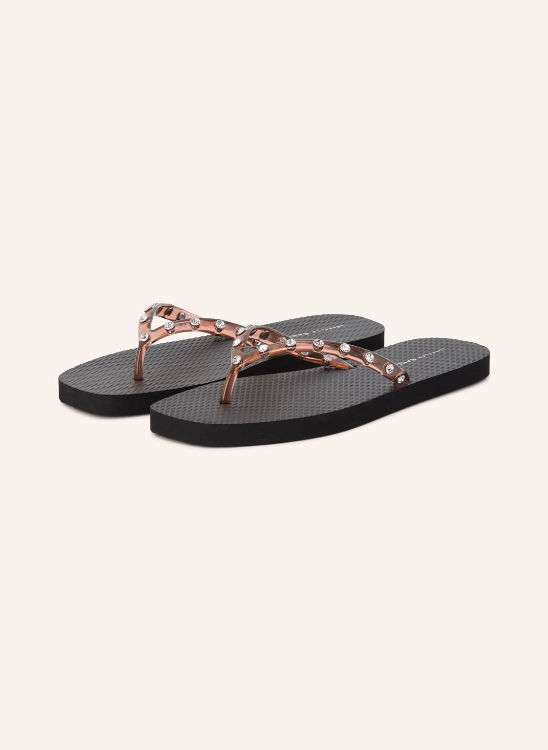 Produktový obrázek LOEFFLER RANDALL Loeffler Randall Prstové Sandály Taryn S Ozdobnými Kamínky hnědá