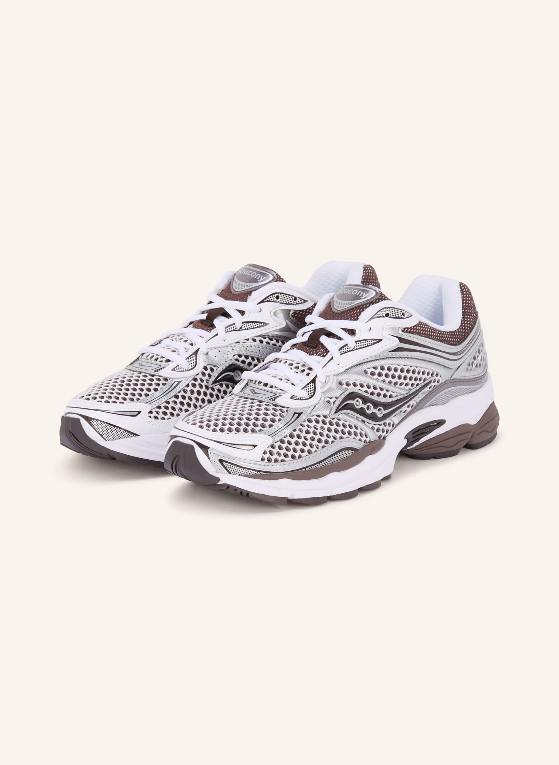 Produktový obrázek Saucony Saucony Tenisky Progrid Omni 9 bílá / tmavě hnědá