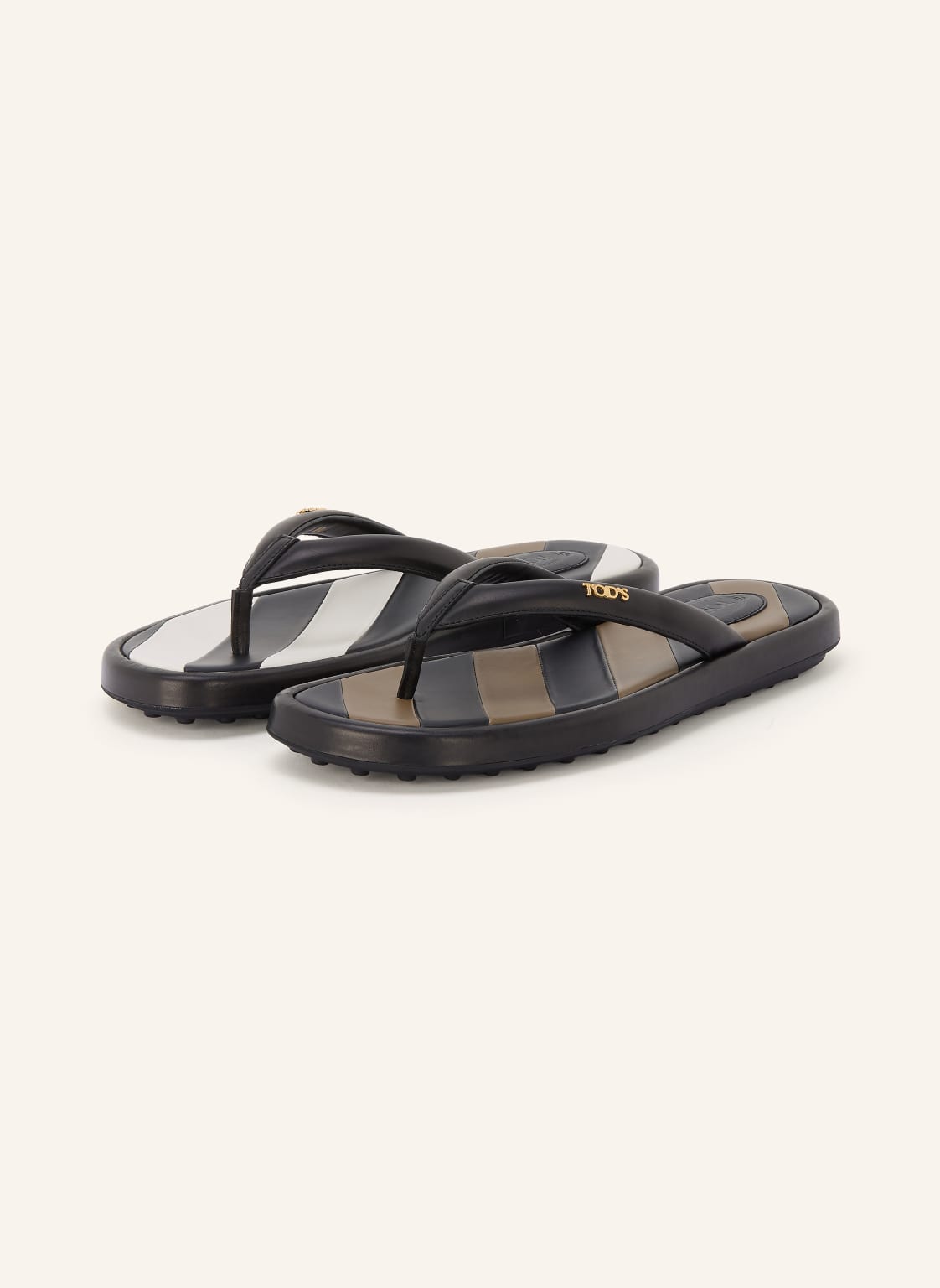 Produktový obrázek TOD'S Tod's Rozdělovač Prstů Gomma černá / krémová / khaki