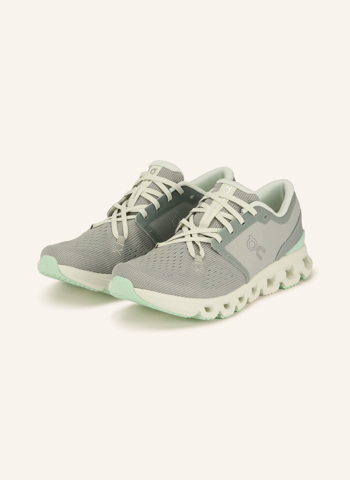 Produktový obrázek On On Fitness Obuv Cloud x4 černošedá / světle zelená