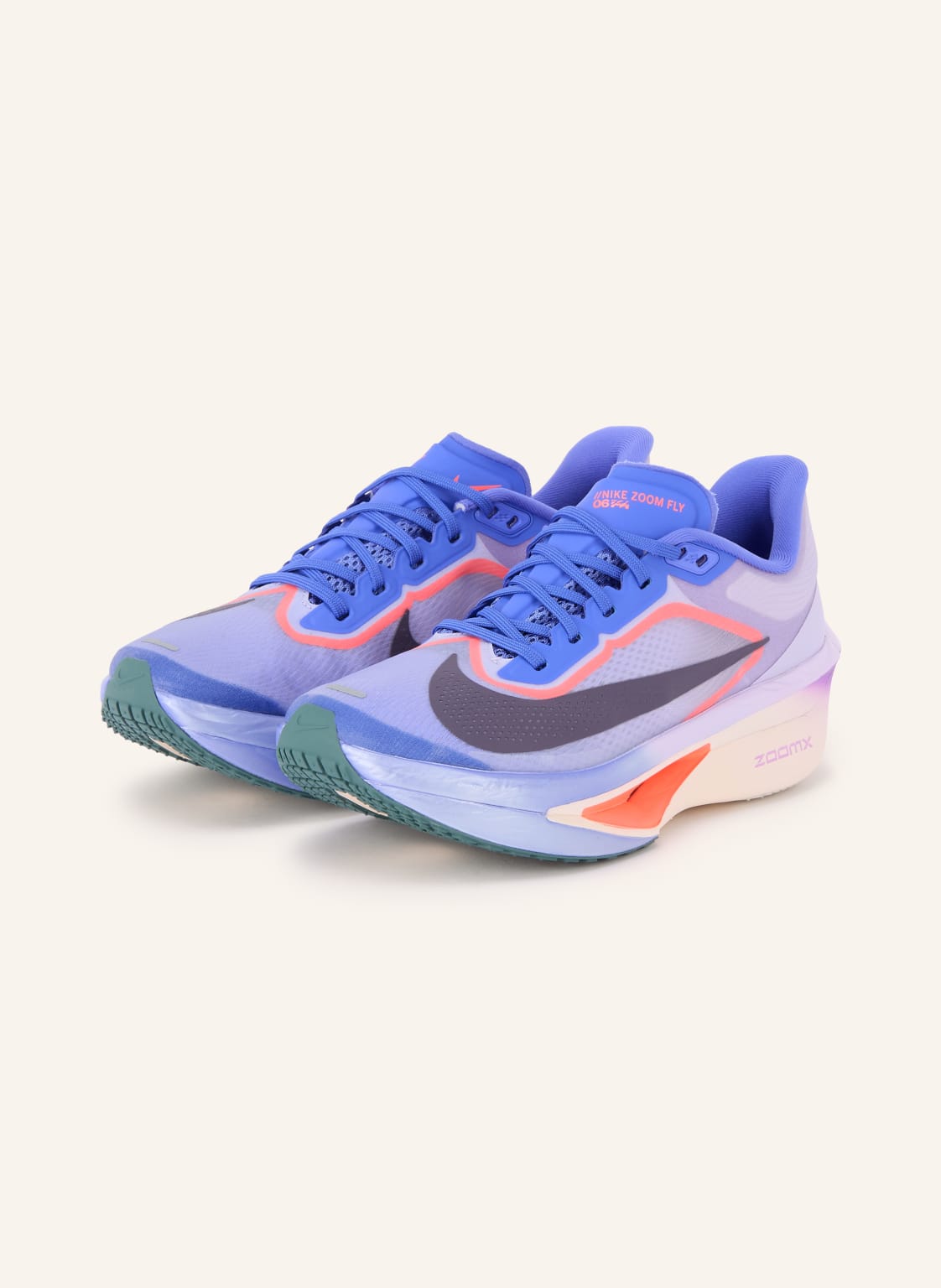 Produktový obrázek Nike Nike Běžecké Boty Zoom Fly 6 fialová / neonově červená / modrá