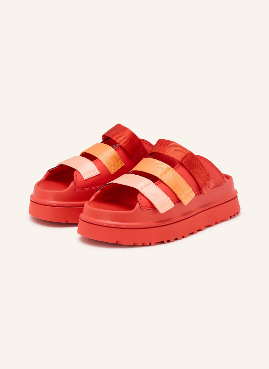 Produktový obrázek Ugg Ugg Pantofle Na Platformě Goldenglow červená / lososová / tmavě oranžová