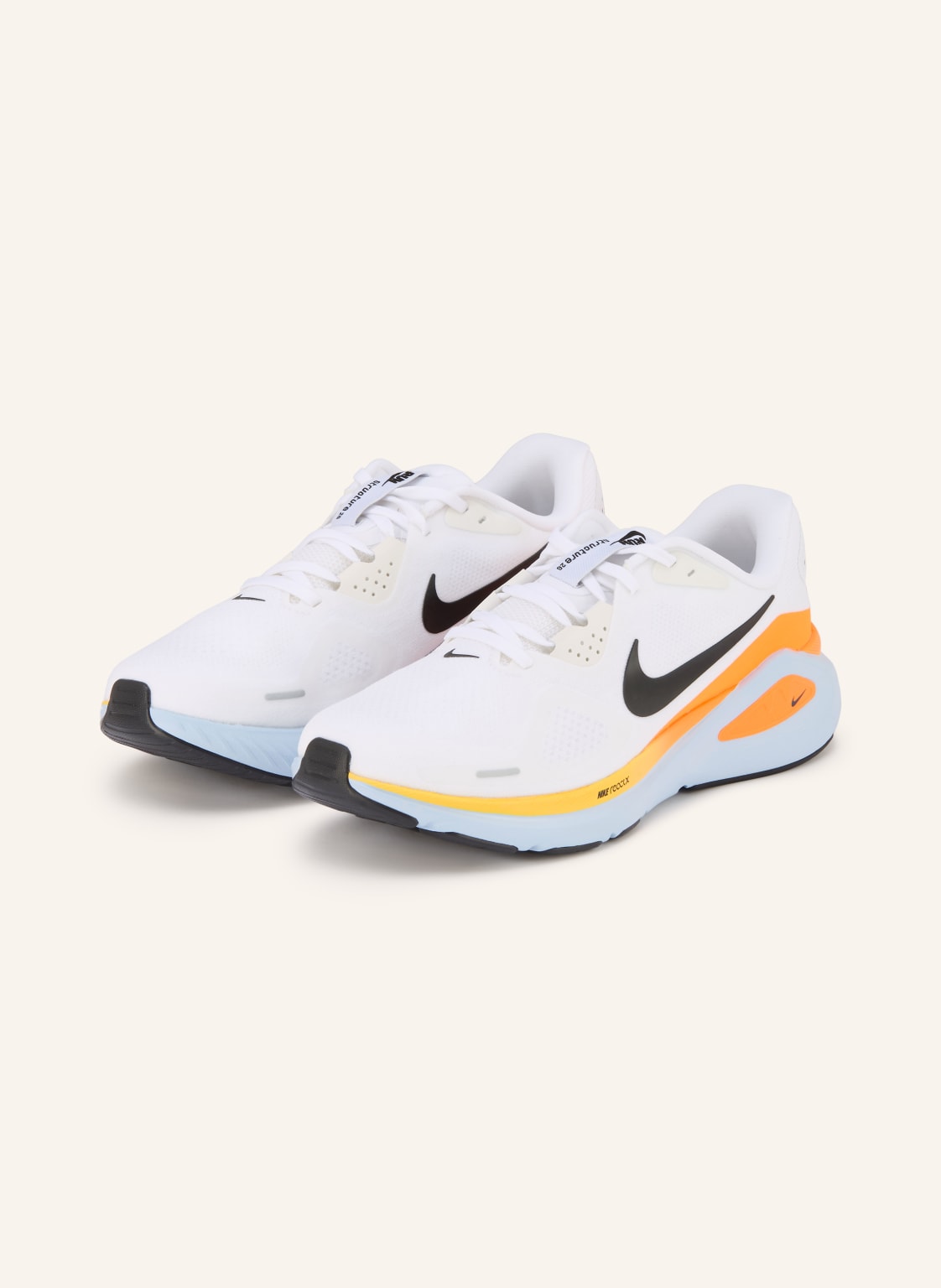 Produktový obrázek Nike Nike Běžecké Boty Structure 26 bílá / neonově oranžová / černá