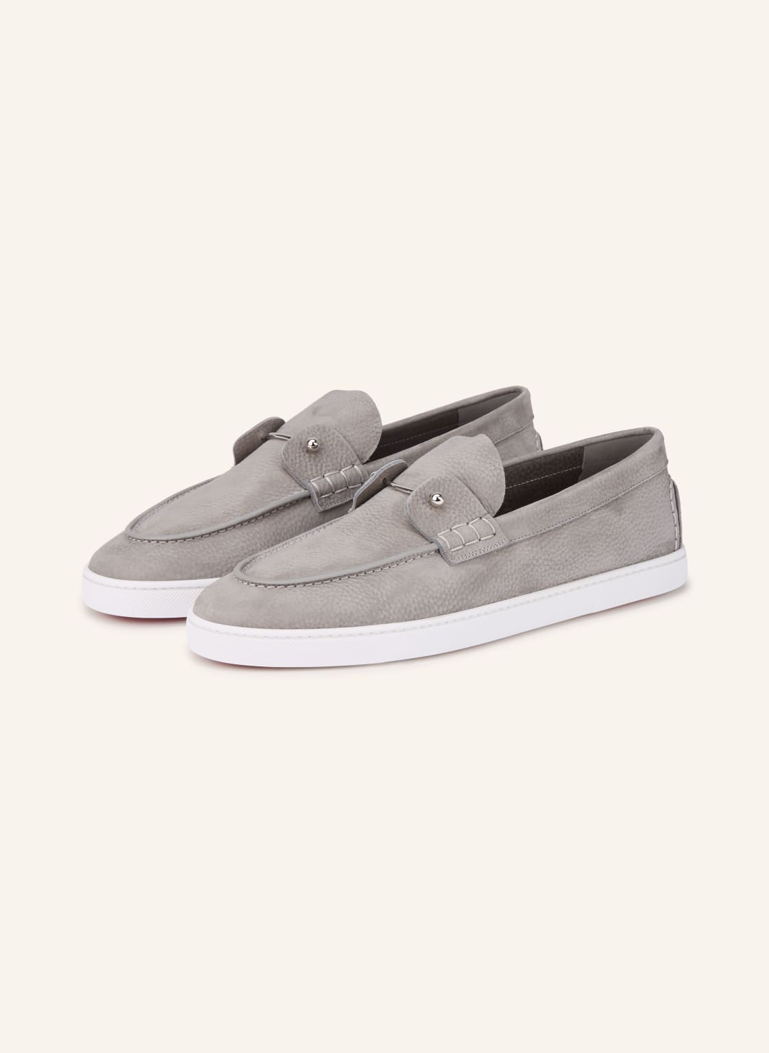 Produktový obrázek Christian Louboutin Christian Louboutin Mokasíny Chambeliboat šedá