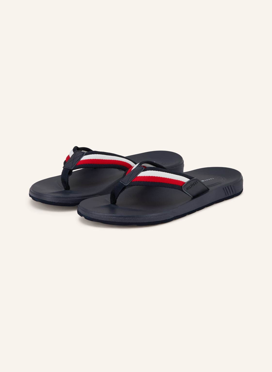 Produktový obrázek Tommy Hilfiger Tommy Hilfiger Prstové Sandály tmavě modrá / červená / bílá