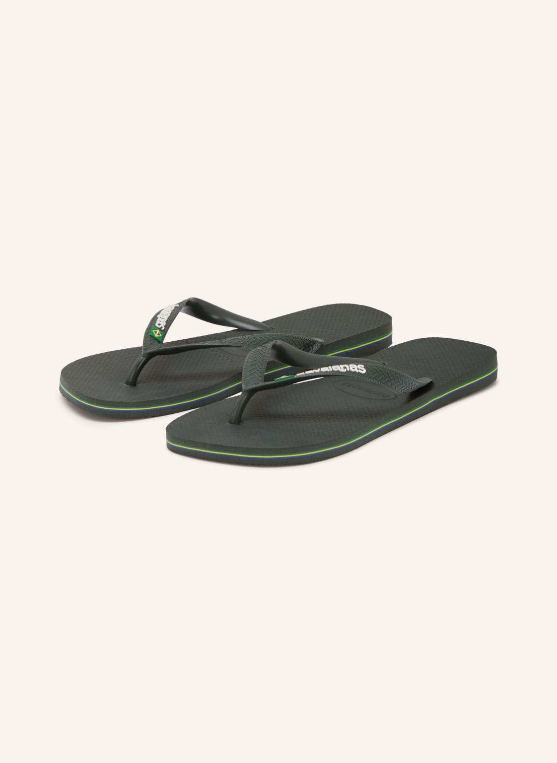 Produktový obrázek Havaianas Havaianas Prstové Ponožky Brasil Logo tmavě zelená