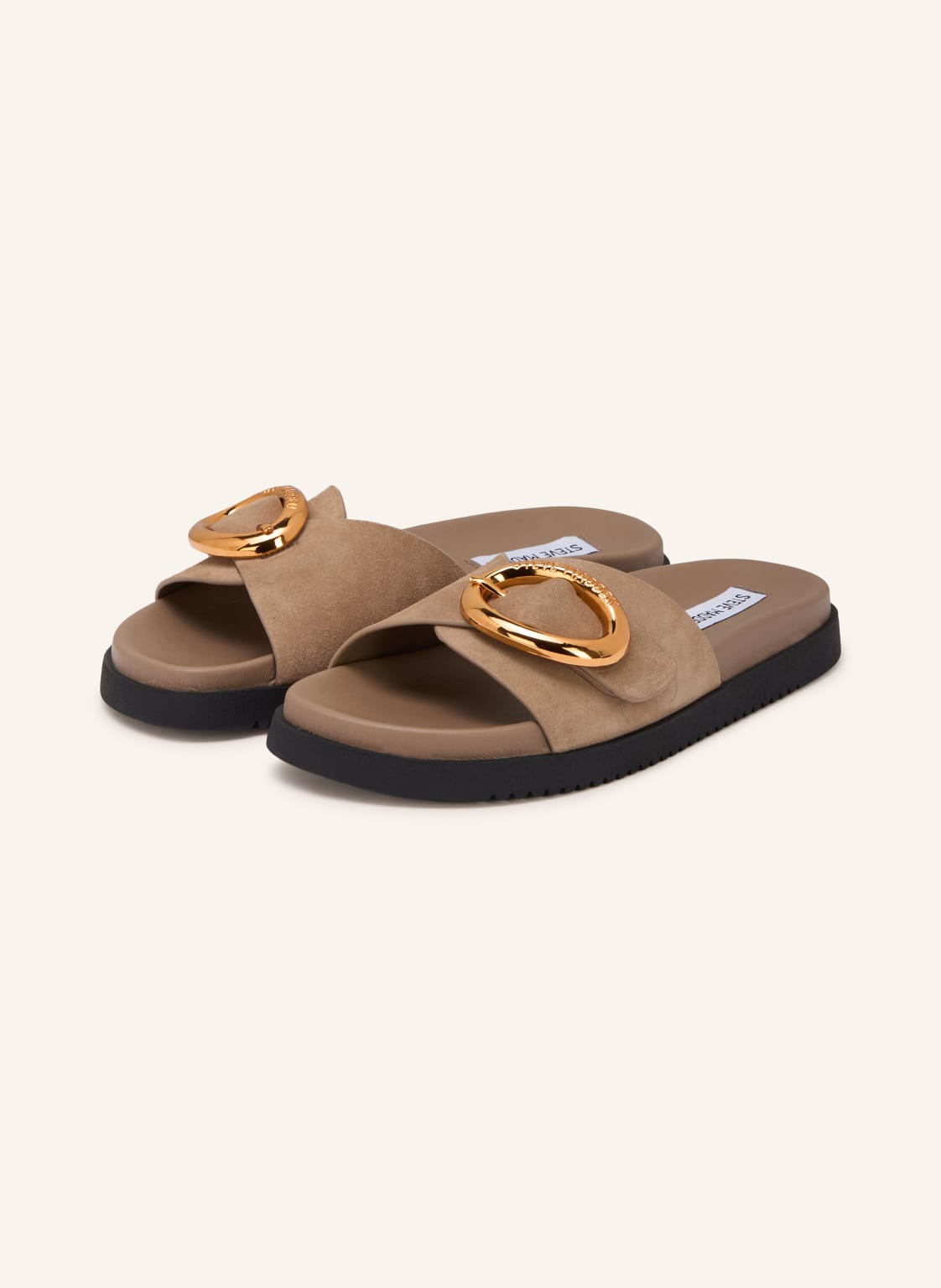 Produktový obrázek Steve Madden Steve Madden Pantofle Mistify béžová / zlatá