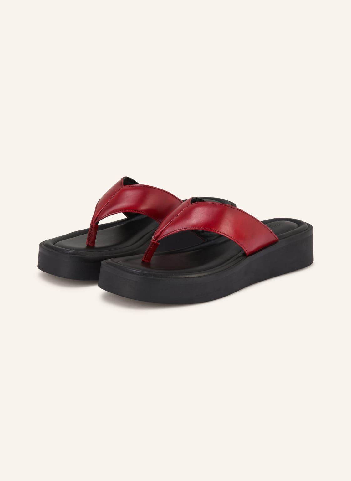 Produktový obrázek VAGABOND SHOEMAKERS Vagabond Shoemakers Pantofle S Prstovým Oddělením Danya červená