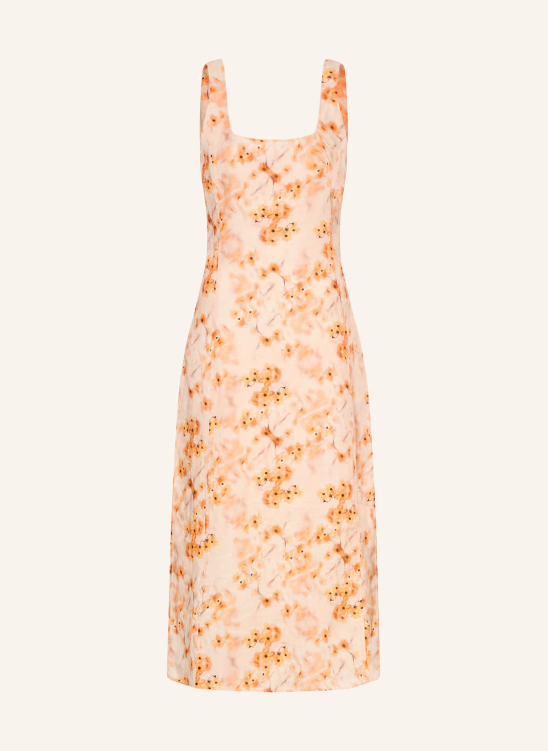 Marc O’polo Leinenkleid Mit Cut-Outs orange