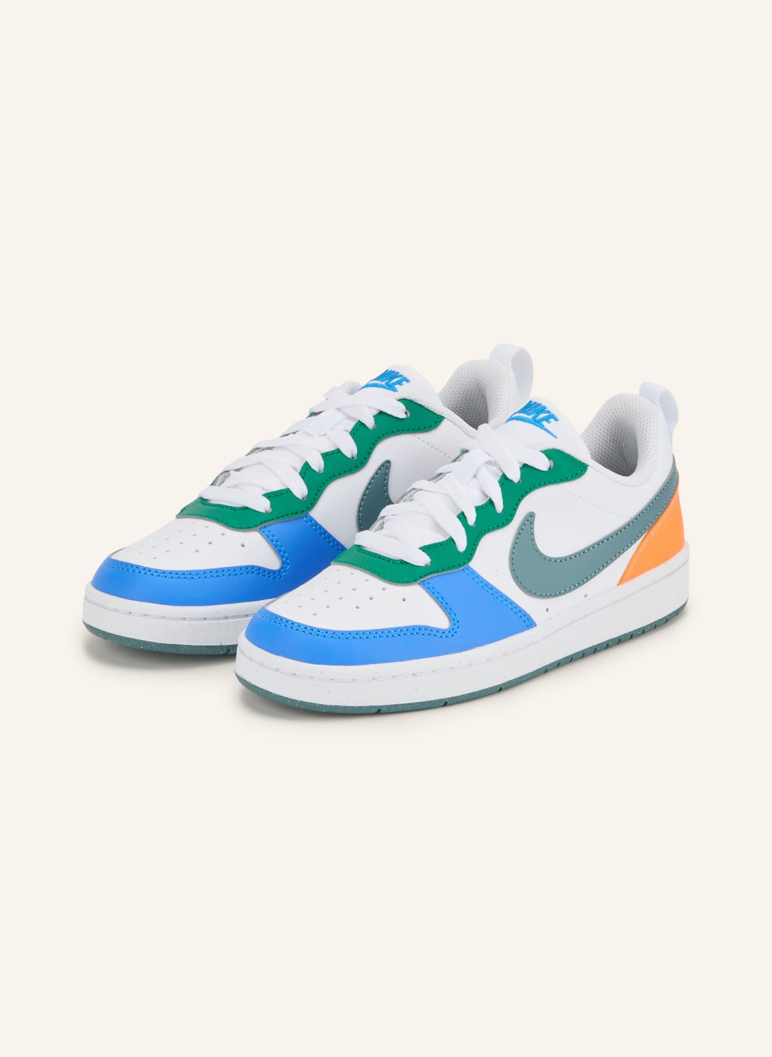 Produktový obrázek Nike Nike Sneakersy Court Borough Low Recraft bílá / tmavě šedá / neonově oranžová
