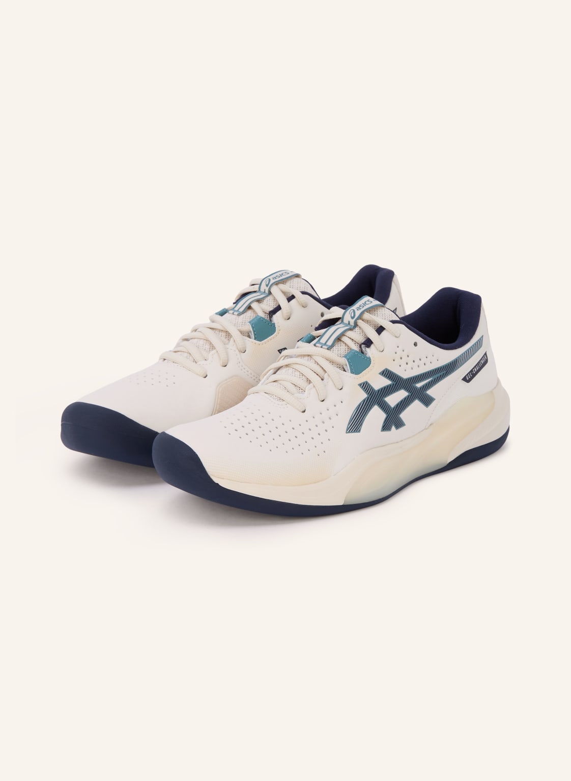 Produktový obrázek ASICS Asics Tenisové Boty Gel-Challenger 15 krémová / zelená / tmavě modrá