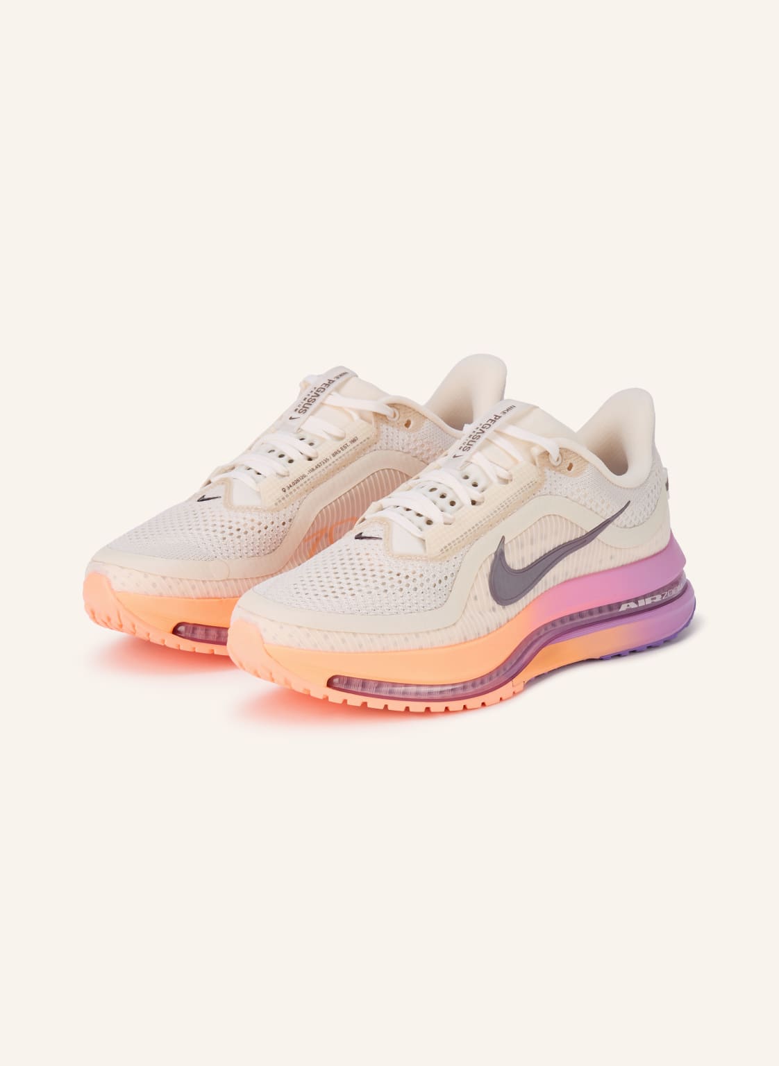 Produktový obrázek Nike Nike Běžecké Boty Pegasus Premium bílá / tmavě šedá / neonově oranžová
