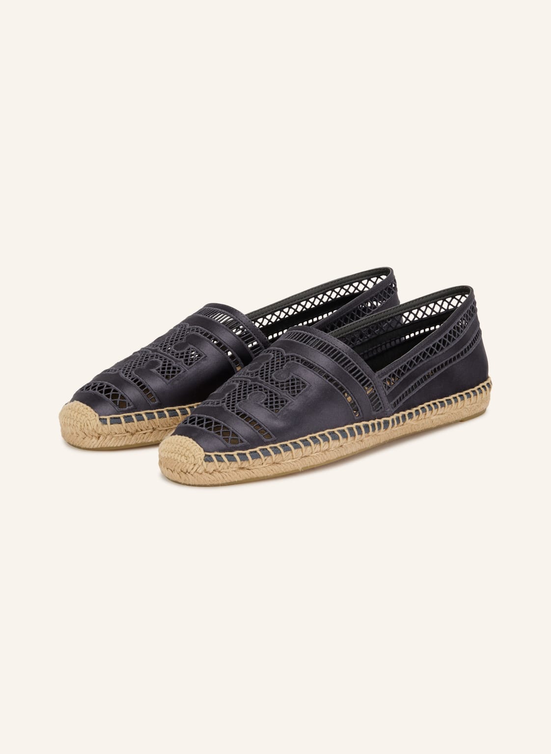 Produktový obrázek TORY BURCH Tory Burch Espadrilky Open Weave tmavě modrá / béžová