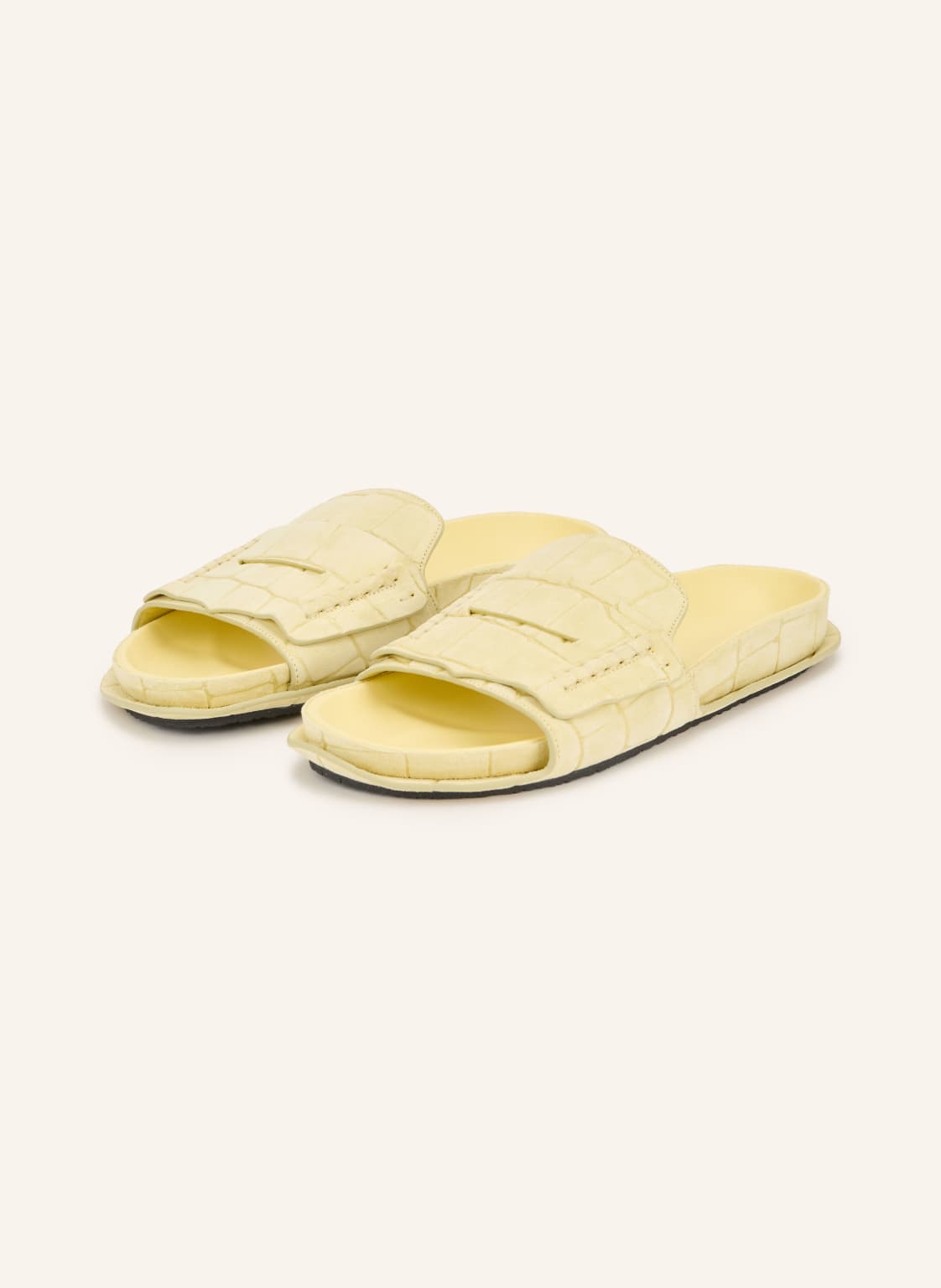 Produktový obrázek JACQUEMUS Jacquemus Pantofle Les Sandales Mocassin tmavě žlutá