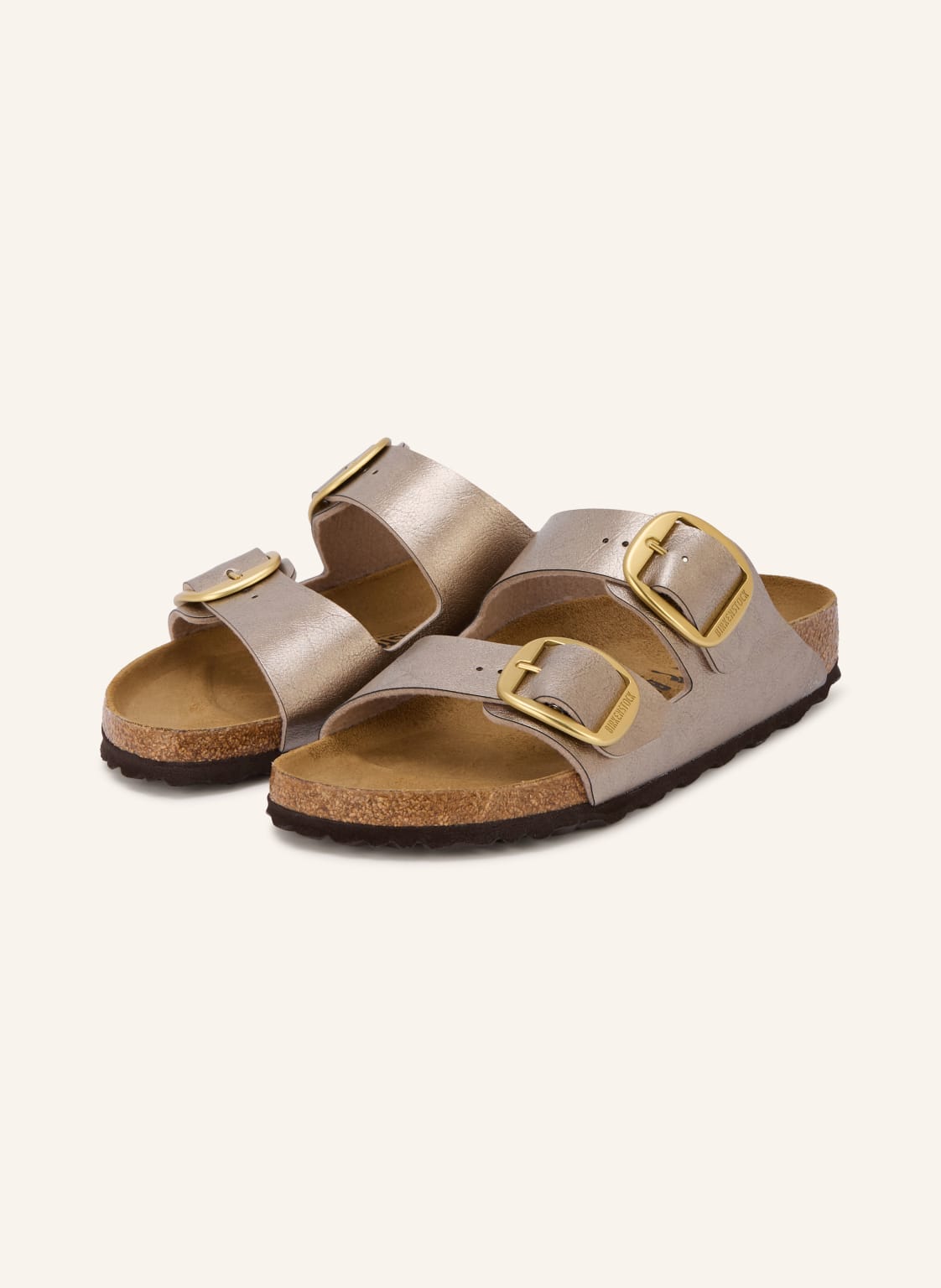 Produktový obrázek Birkenstock Birkenstock Pantofle Arizona Big Buckle černošedá / zlatá