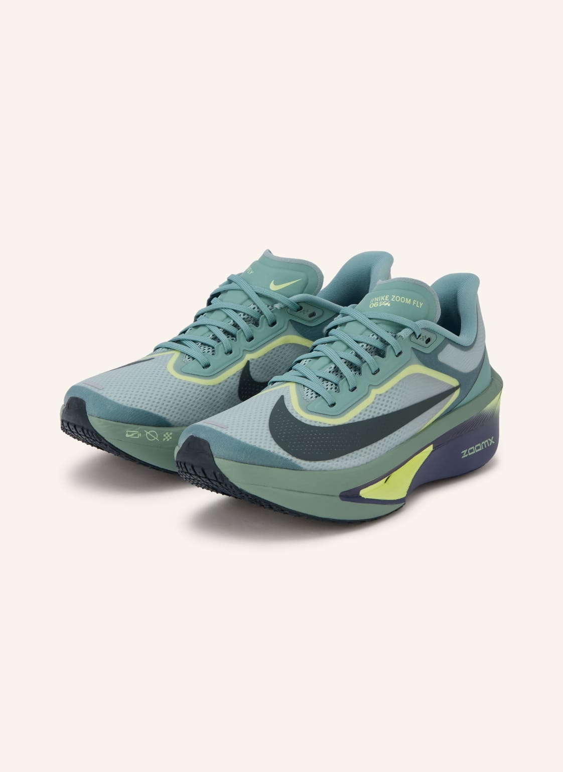 Produktový obrázek Nike Nike Běžecké Boty Zoom Fly 6 petrolejová / tmavě žlutá