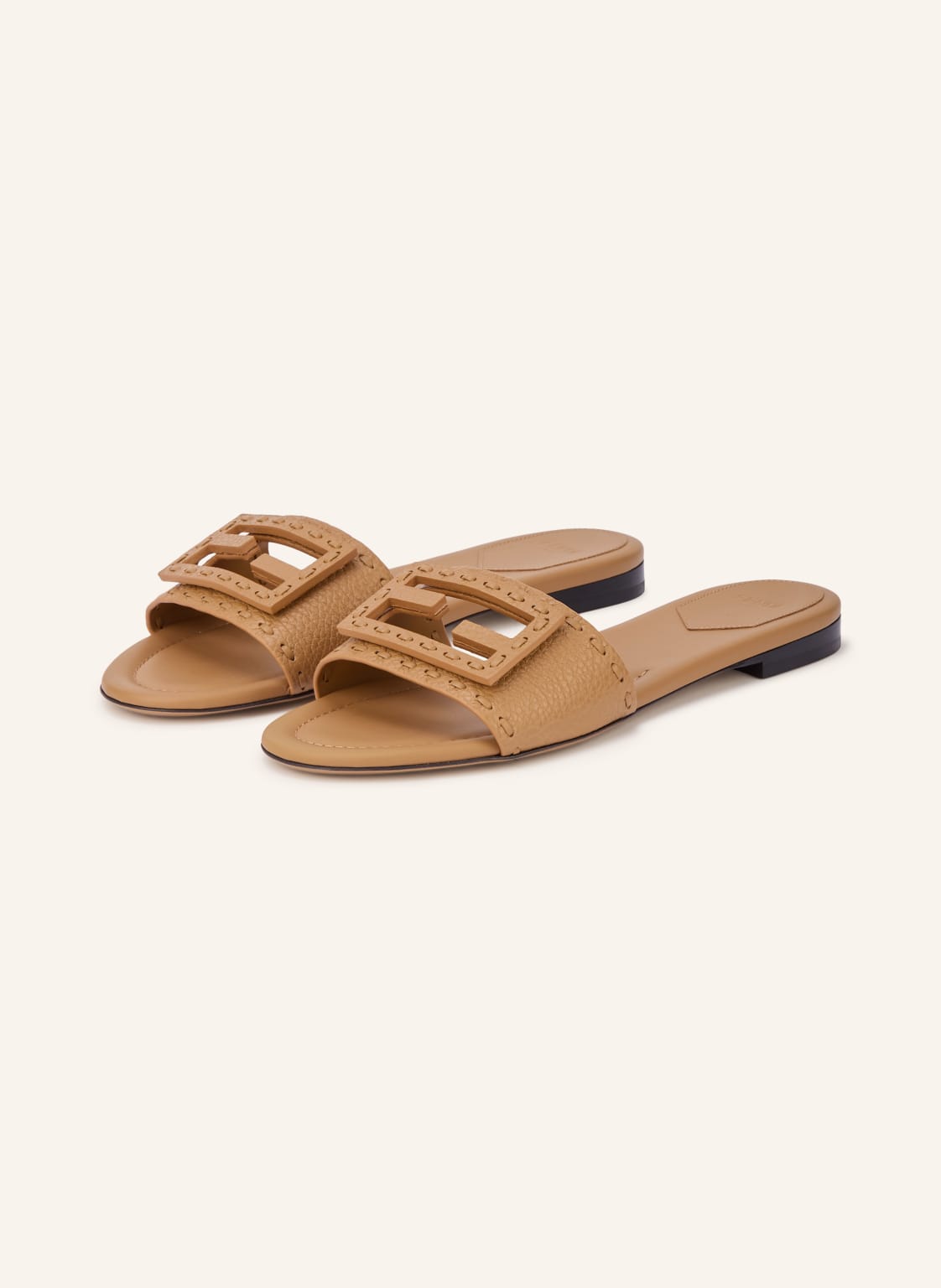 Produktový obrázek Fendi Fendi Pantofle světle hnědá